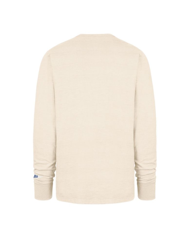 Men's Tan Denver Broncos Heavy Slub Long Sleeve T-Shirt