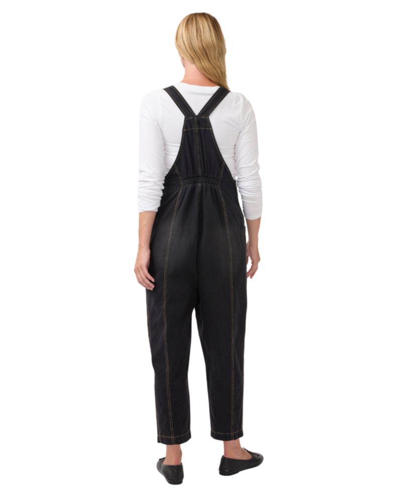 Maternity Ankle Tapered Leg Denim Overall