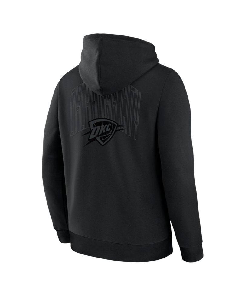 Men's Oklahoma City Thunder Black Out Hoodie
