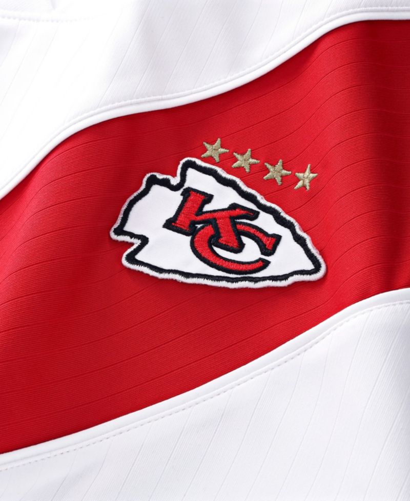 Big Boys and Girls White Kansas City Chiefs Football x Football Collared Fan Jersey