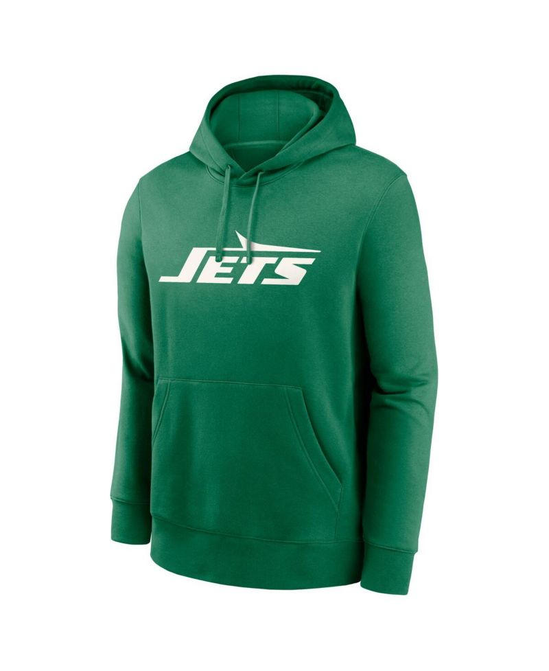 Men's Green New York Jets Big & Tall Club Logo Pullover Hoodie