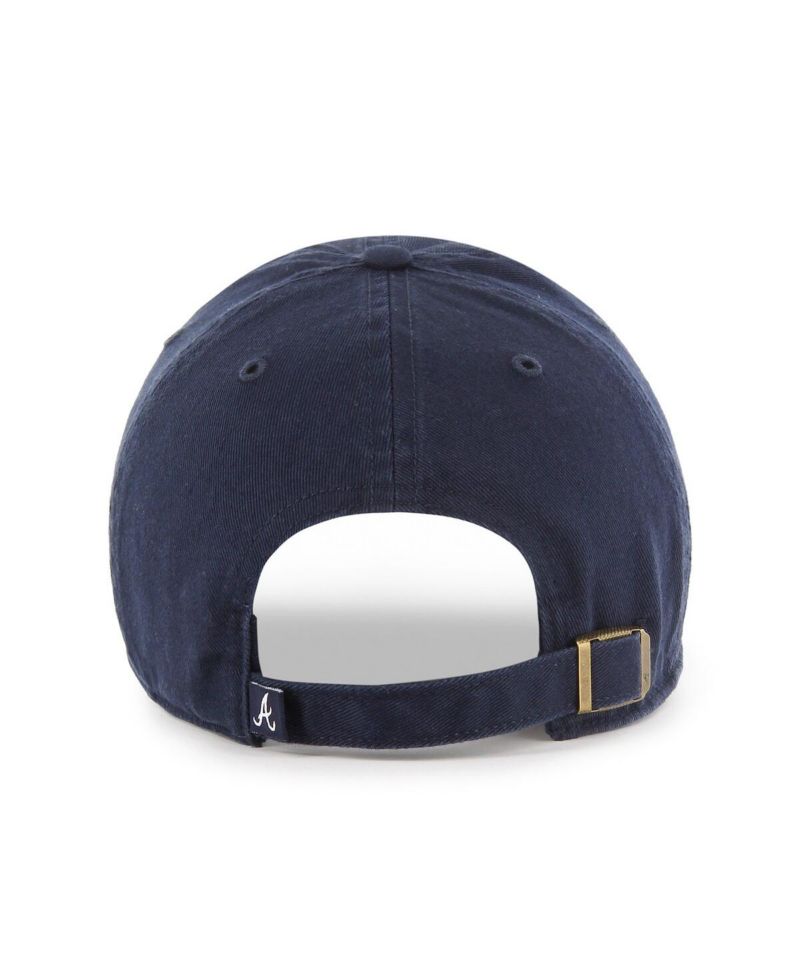 Men's Navy Atlanta Braves Clean Up Adjustable Hat