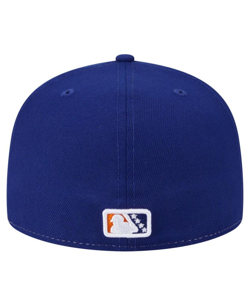 Men's White/Orange Durham Bulls Authentic Collection 59FIFTY Hat