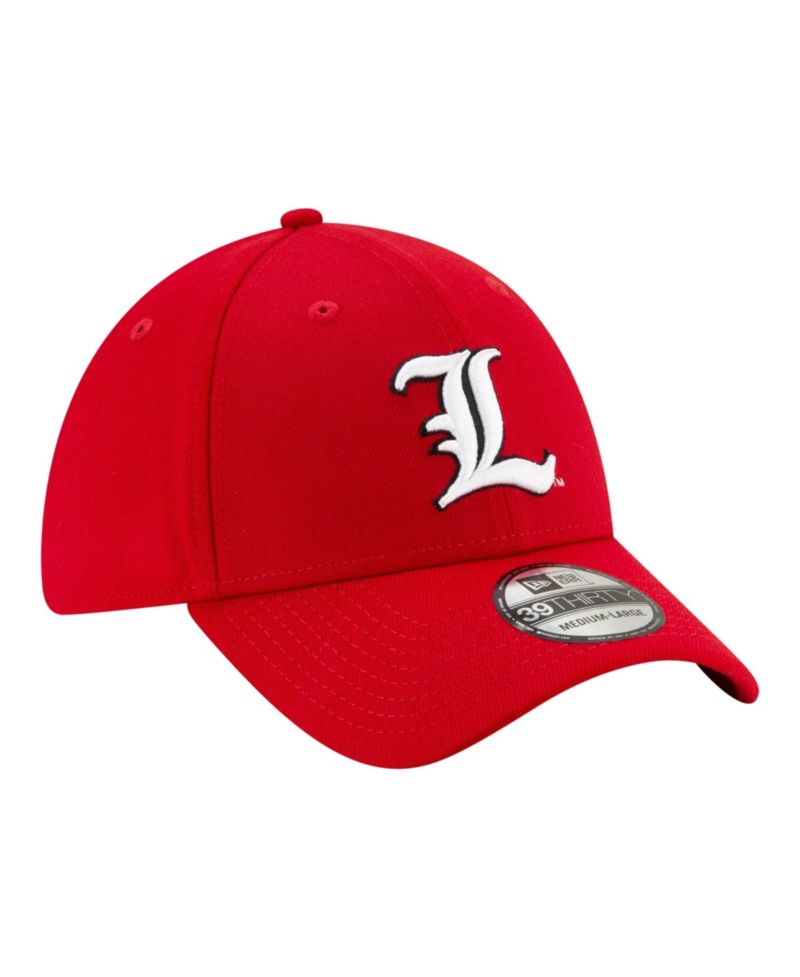 Men's Red Louisville Cardinals Team Classic 39THIRTY Flex Hat