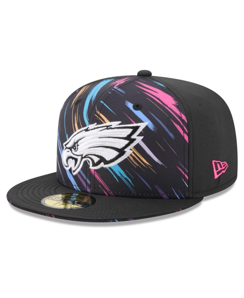 Men's Black Philadelphia Eagles 2026 NFL Cruical Catch 59FIFTY Fitted Hat