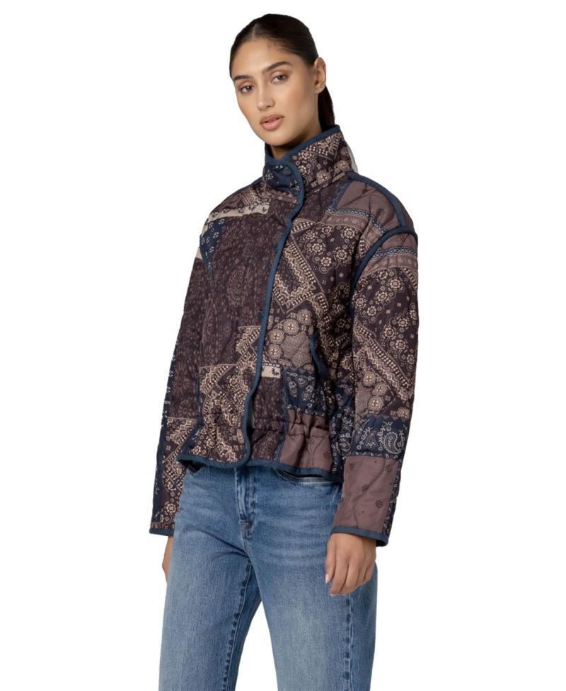 Women's Dust And Daydream Quilted-Print Long Jacket