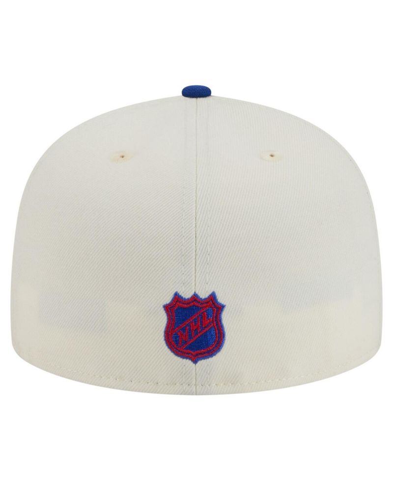 Men's White New York Rangers Chrome Two-Toned 59FIFTY Fitted Hat