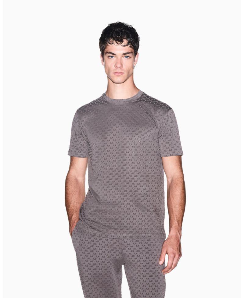 Men's Flocked All Over Logo T-Shirt