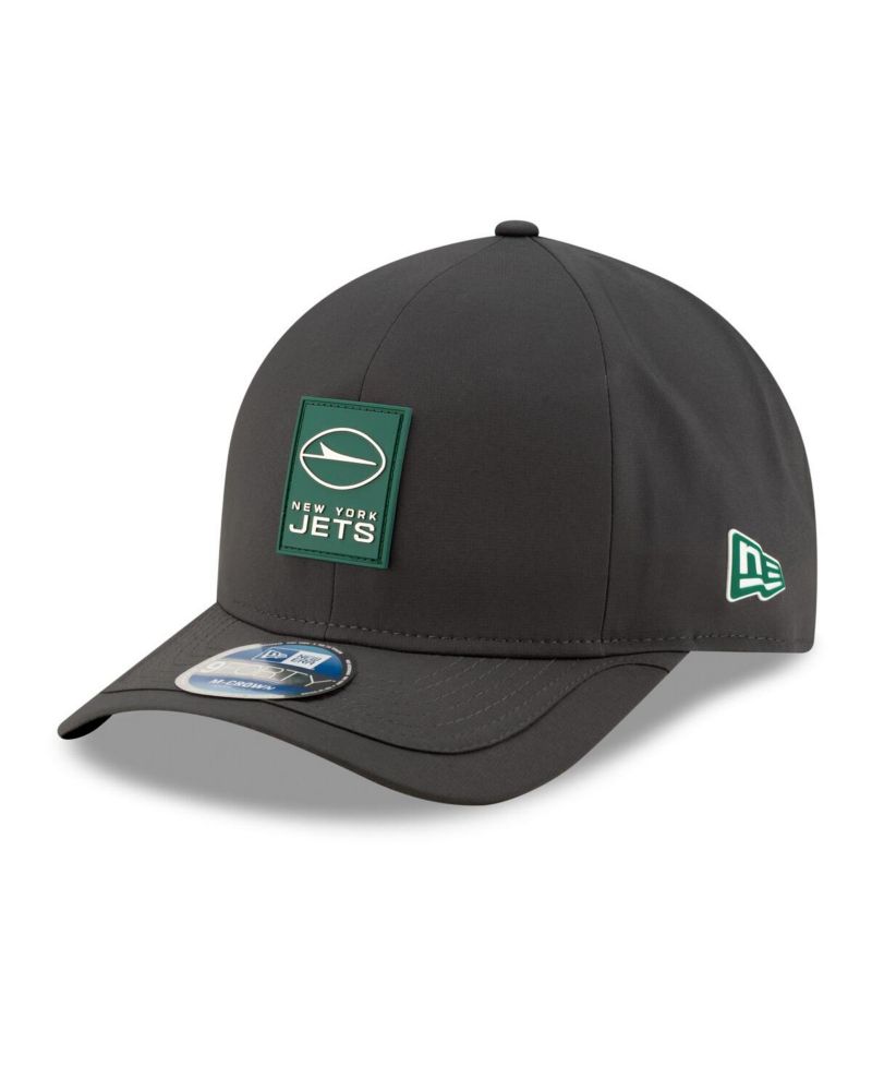 Men's Charcoal New York Jets 2025 Sideline Cold Weather 9FORTY M-Crown Adjustable Hat