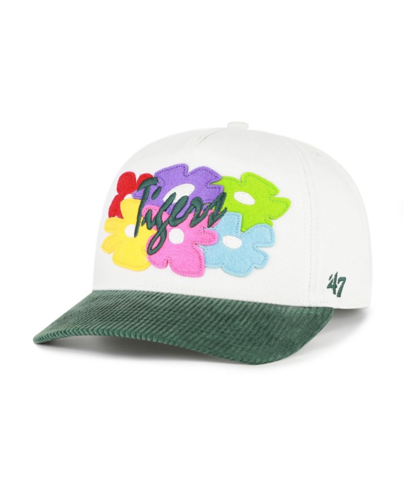 Men's White/Green Detroit Tigers Flora Gallery Hitch Adjustable Hat