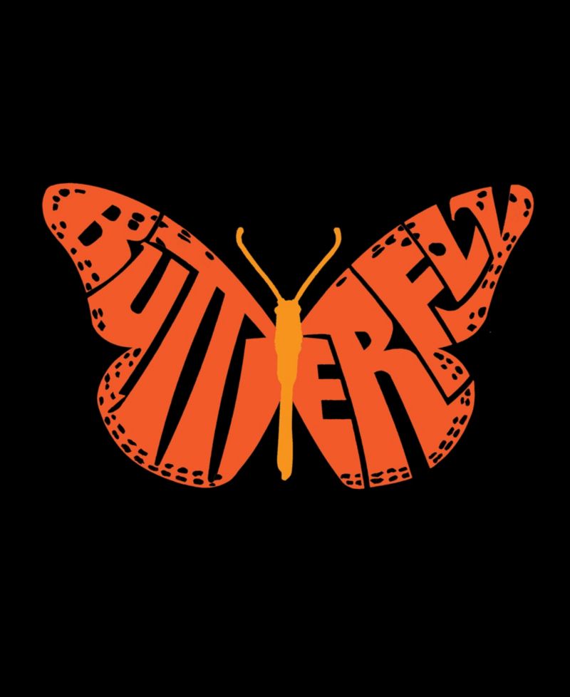 Butterfly - Men's Word Art Long Sleeve T-Shirt