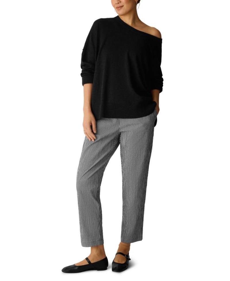 Women's High-Waist Tapered-Ankle Pants