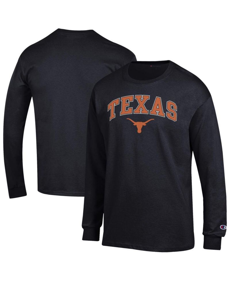 Men's Texas Orange Texas Longhorns Arch Over Logo Long Sleeve T-Shirt