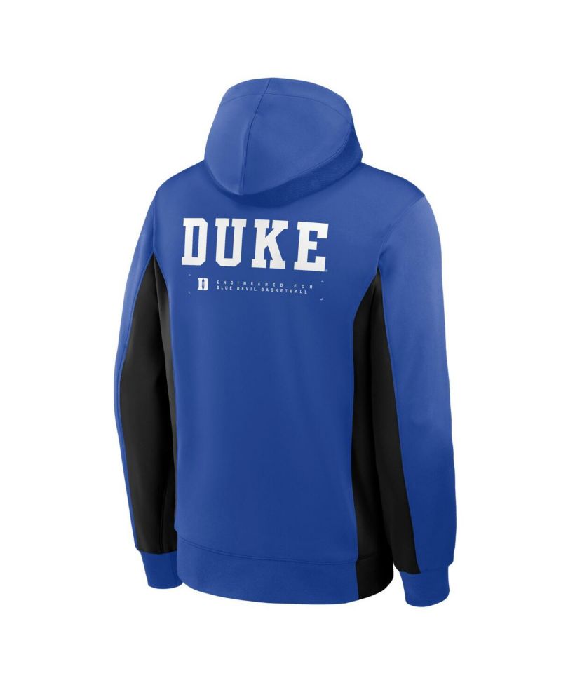 Men's Royal/Black Duke Blue Devils Dri-FIT Game Full-Zip Hoodie Jacket