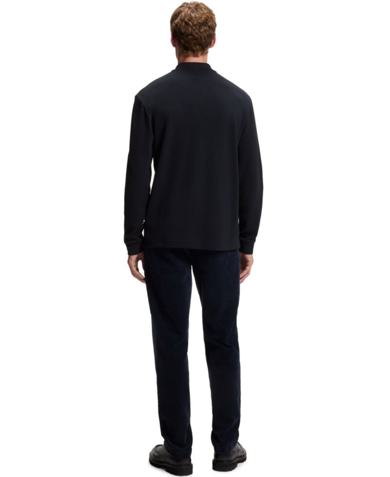 BOSS by Men's Stretch Waffle-Knit Regular-Fit Cotton-Blend Polo Shirt