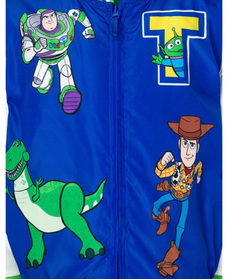Little Boys 2T-7-8 Toy Story Cars Zip-Up Varsity Bomber Jacket