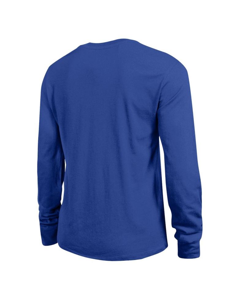 Women's Royal Buffalo Sabres Wordmark Lockup Long Sleeve T-Shirt