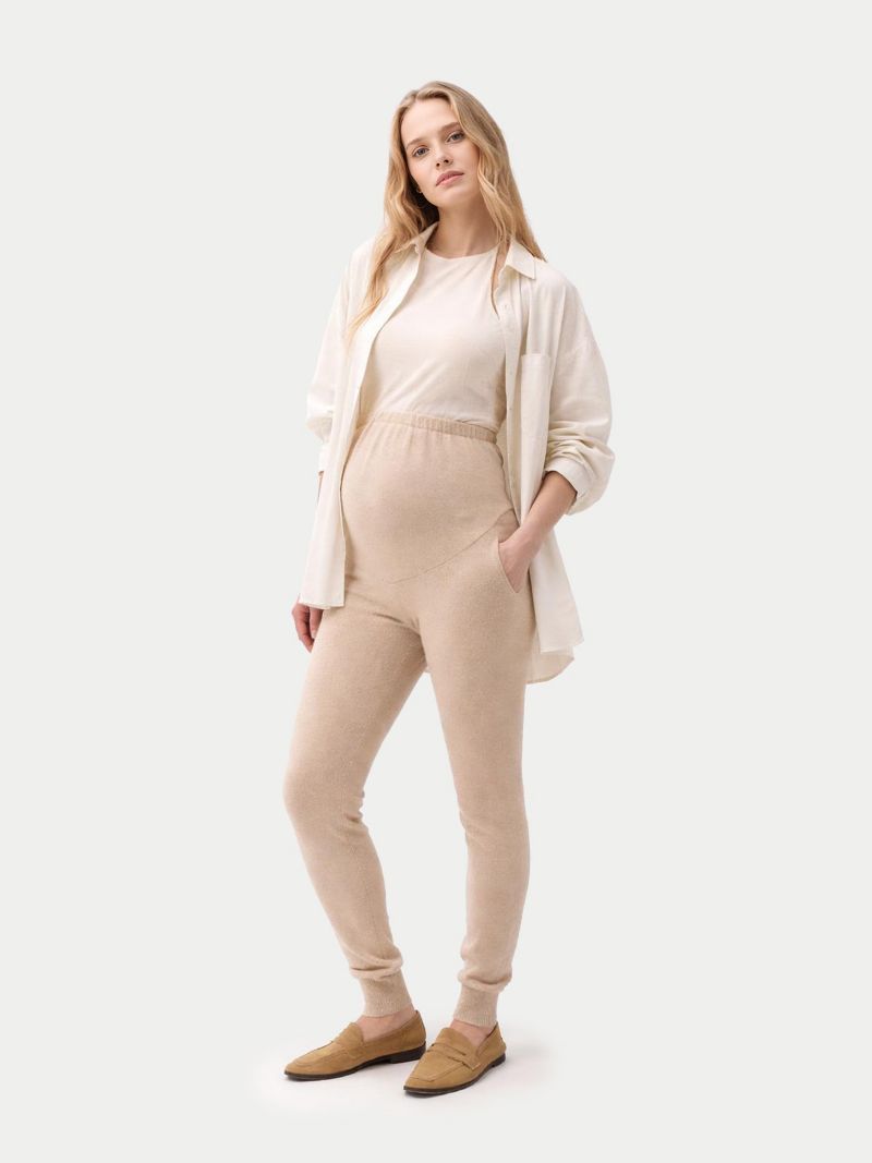 Maternity Over Bump Cashmere Knit Pants