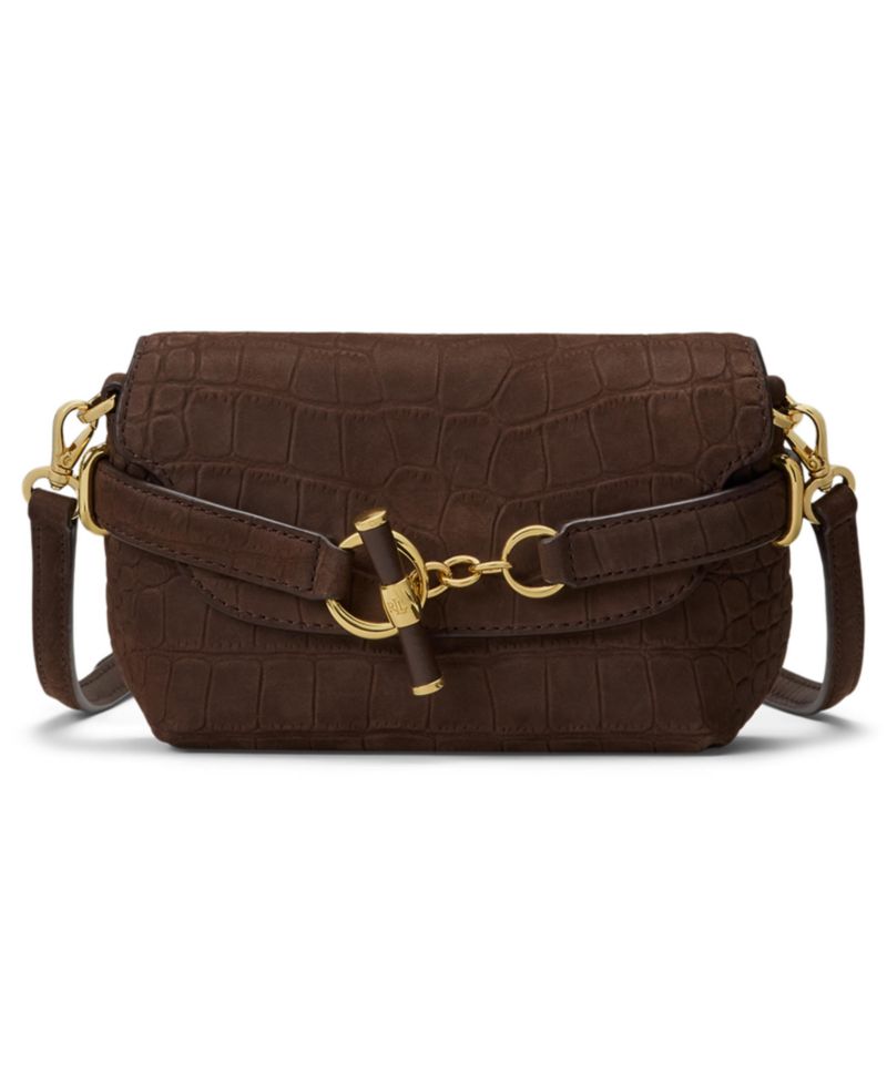 Blaike Croc-Embossed Mini Crossbody Bag