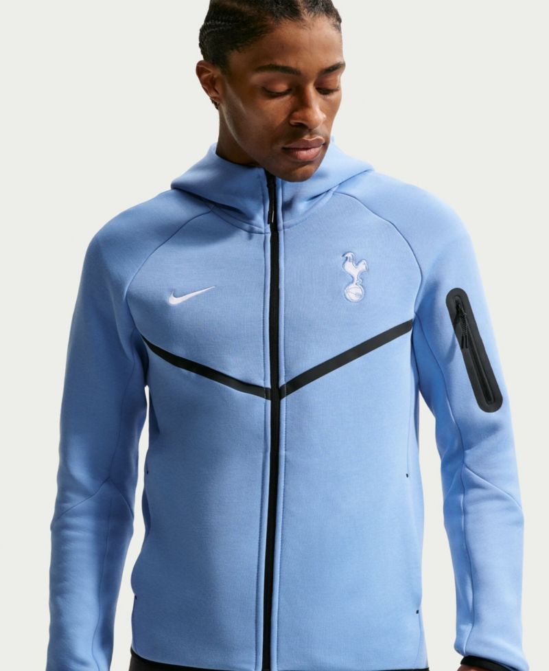 Men's Blue Tottenham Hotspur Tech Fleece Windrunner Raglan Full-Zip Hoodie