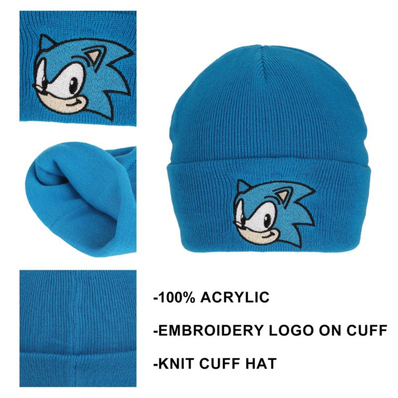 Men's Chucky Text Embroidery Acrylic Knit Standard Cuff Beanie