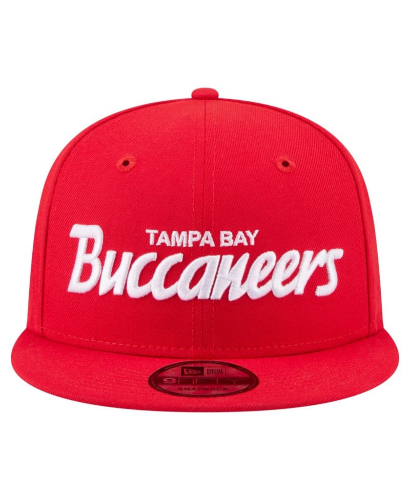 Men's Red Tampa Bay Buccaneers Core Team Script 9FIFTY Snapback Hat