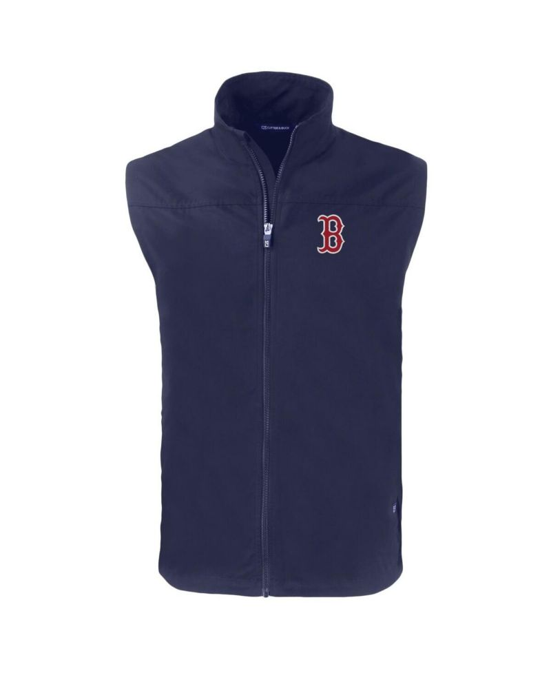 Men's Navy Boston Red Sox Charter Eco Full-Zip Vest
