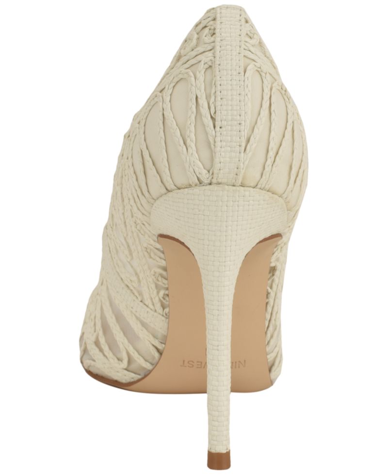 Women's Frista Woven Pointed Toe Stiletto Dress Pumps