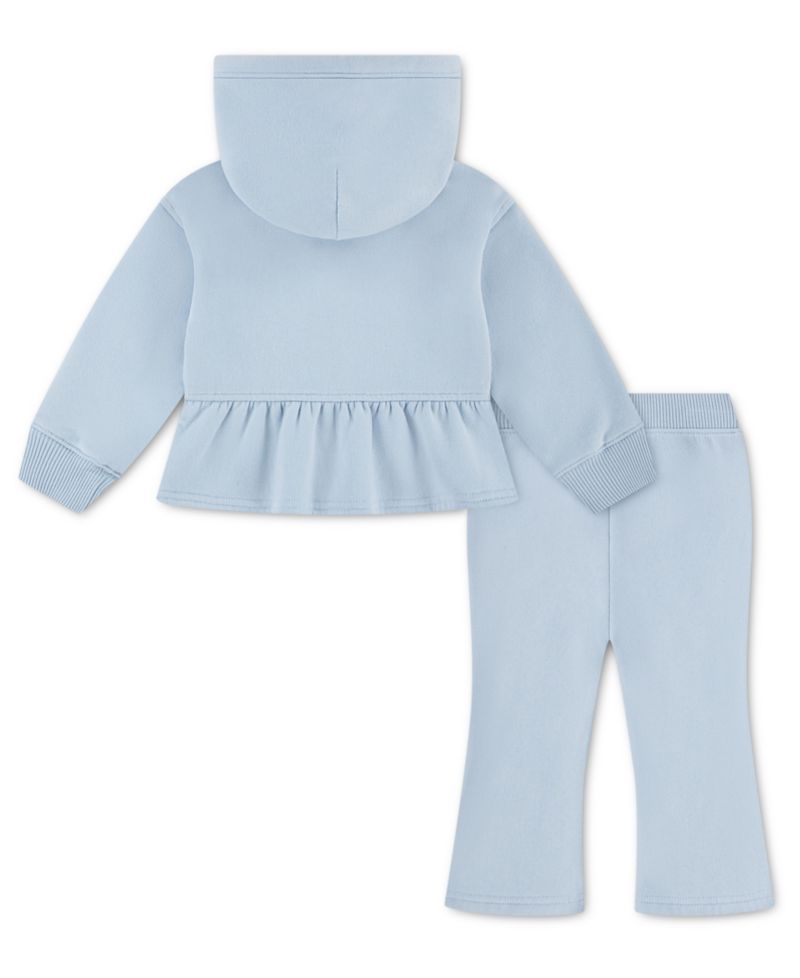 Baby Girls' Fleece Full-Zip Hoodie and Pants, 2-Piece Set