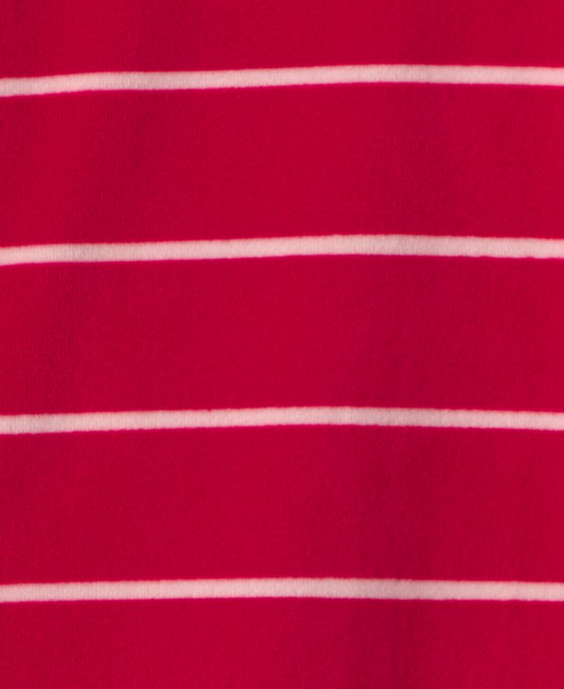 Carters Baby Boys' Moose Striped 2-Way Zip Dream Plush Snug-Fit Footed Pajama