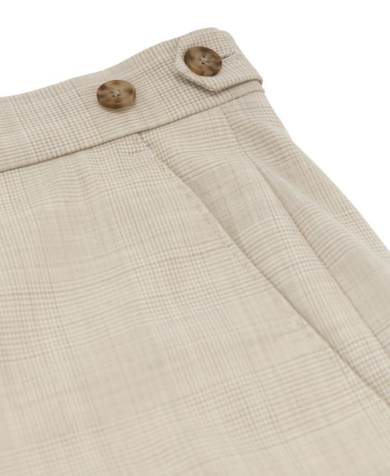 Men's Vita Pin-Check Classic-Fit Wool-Blend Pants