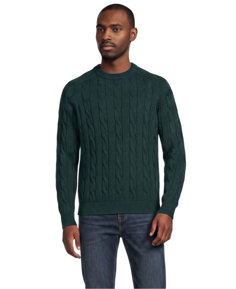 Men's Long Sleeve Drifter Cable Crewneck Sweater