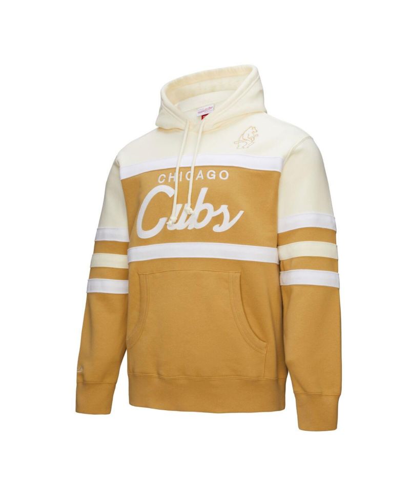 Men's Tan/Cream Chicago Cubs Head Coach Pullover Hoodie