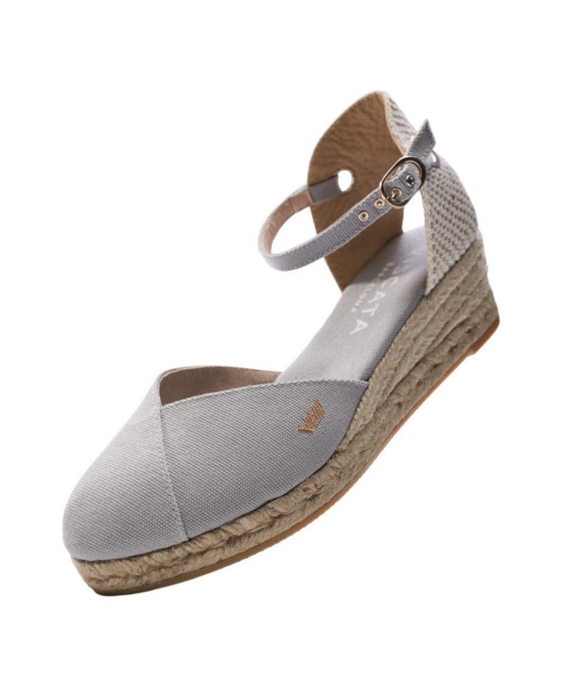 Women's Pubol Canvas Espadrille Wedges Ankle Strap