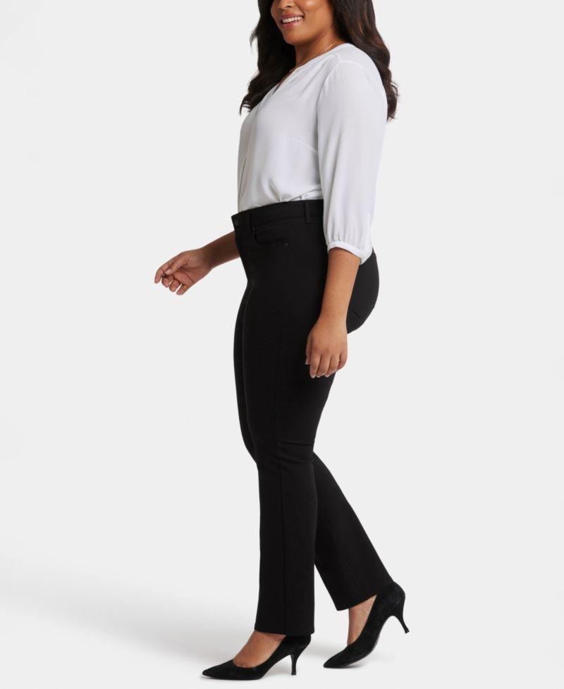 Plus Size Marilyn Straight Ponte Pants with Lift Tuck Technology