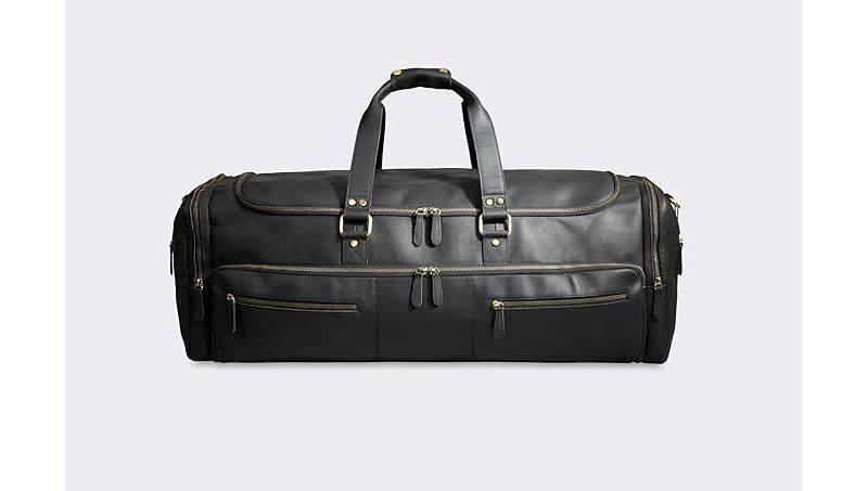 100% Full Grain Leather Duffel Bag - Only Duffel You will Need