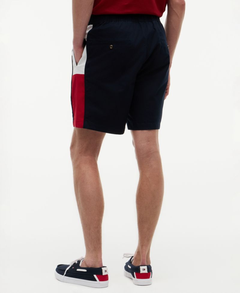 Men's 8" Regular-Fit TH Flag Stripe Shorts