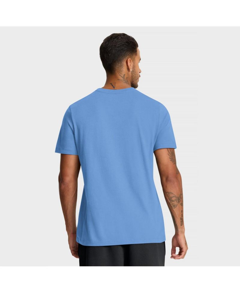 Men's Light Blue Chicago Cubs City Connect Large Logo T-Shirt