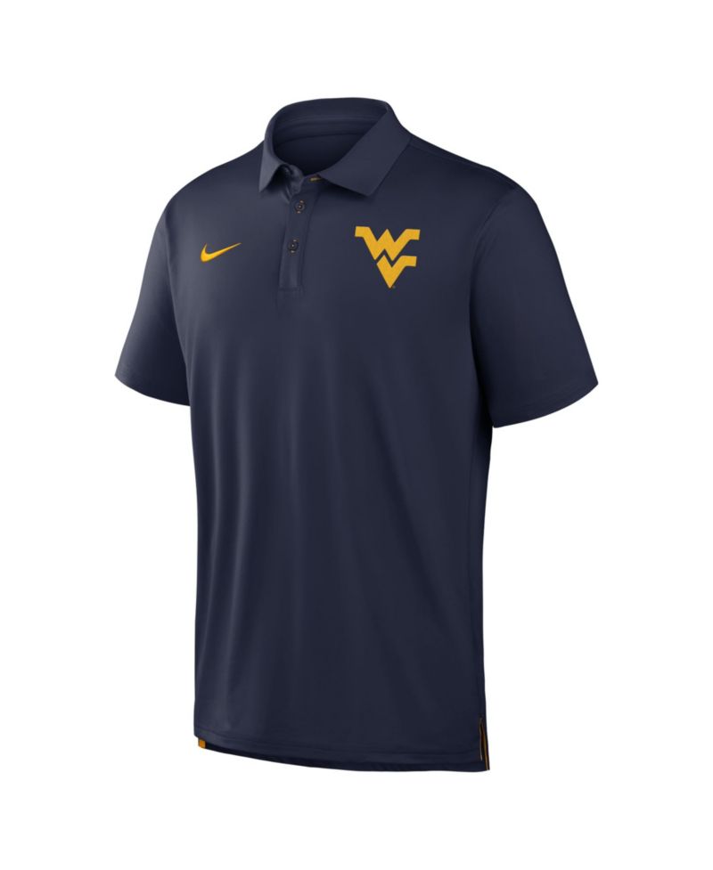 Men's Navy West Virginia Mountaineers 2026 Sideline Tour Dri-FIT Polo Shirt