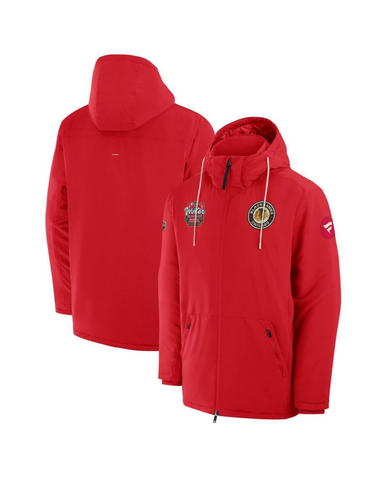 Men's Red Chicago Blackhawks 2025 NHL Winter Classic Full-Zip Insulated Jacket