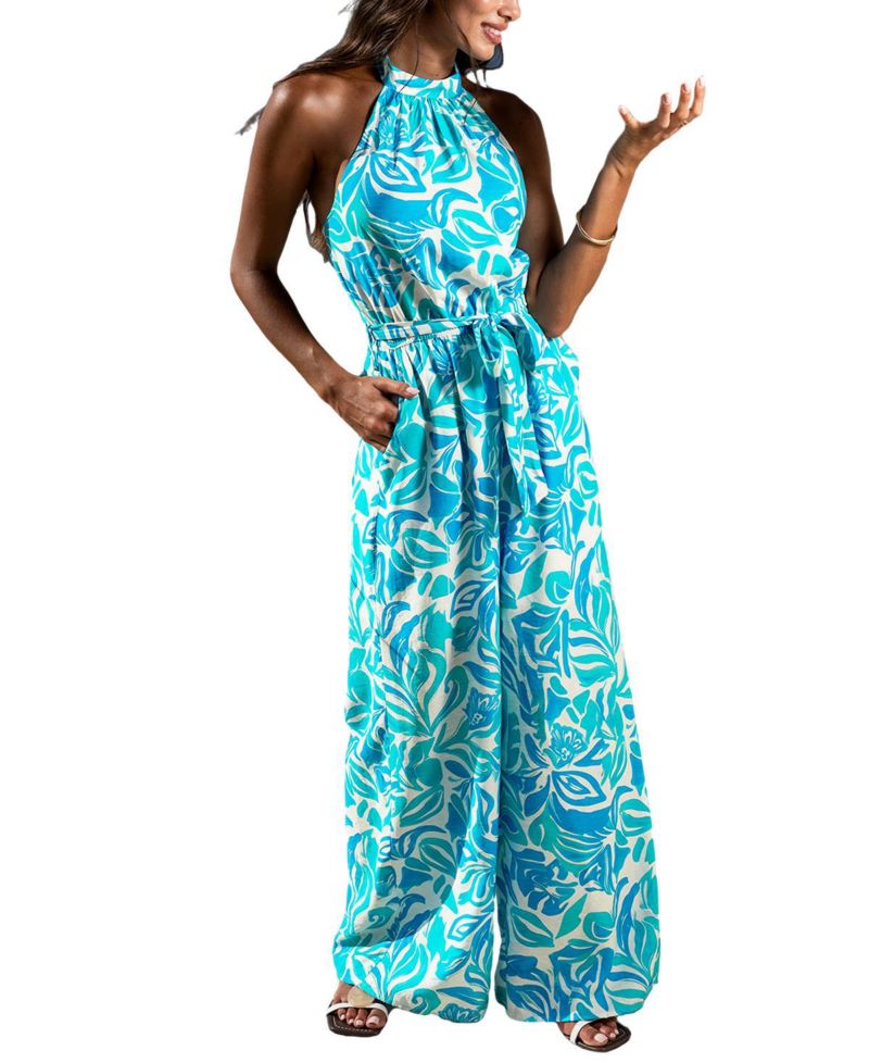 Women's Halter Neck Unlined Jumpsuit