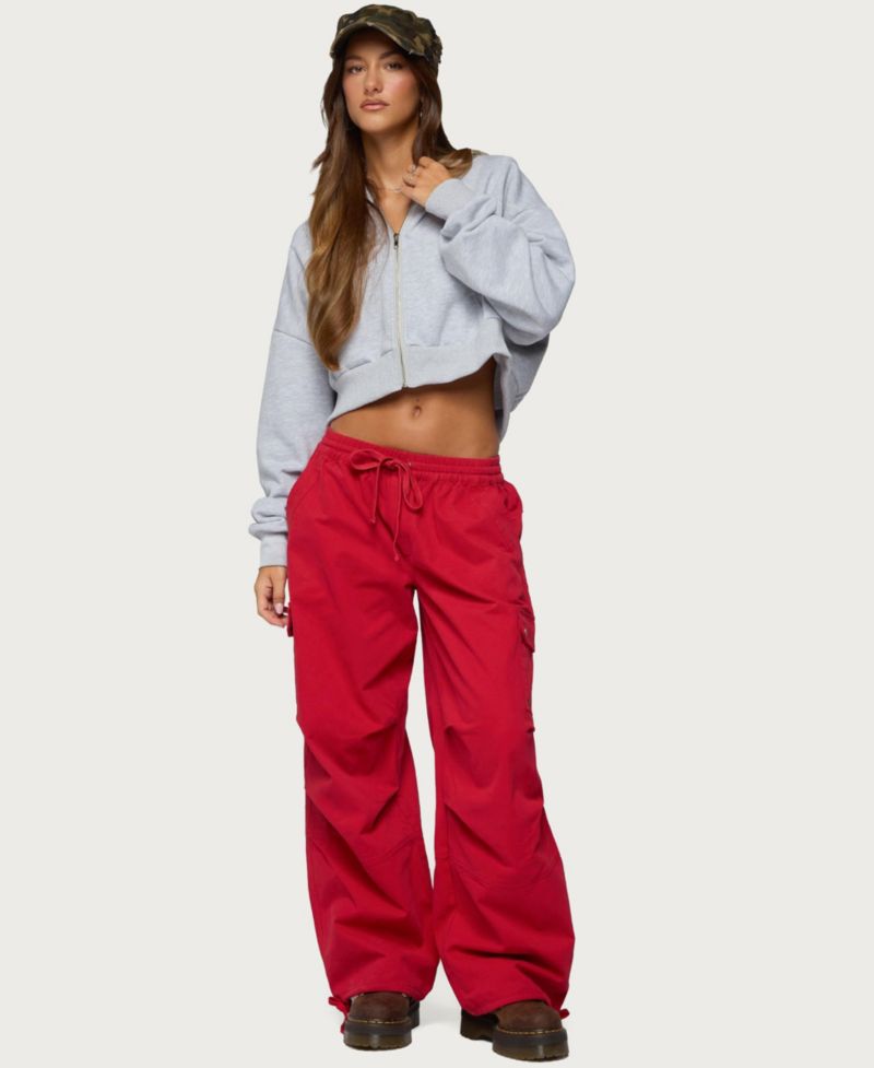 Women's Paskal Cargo Wide-Leg Parachute Pants