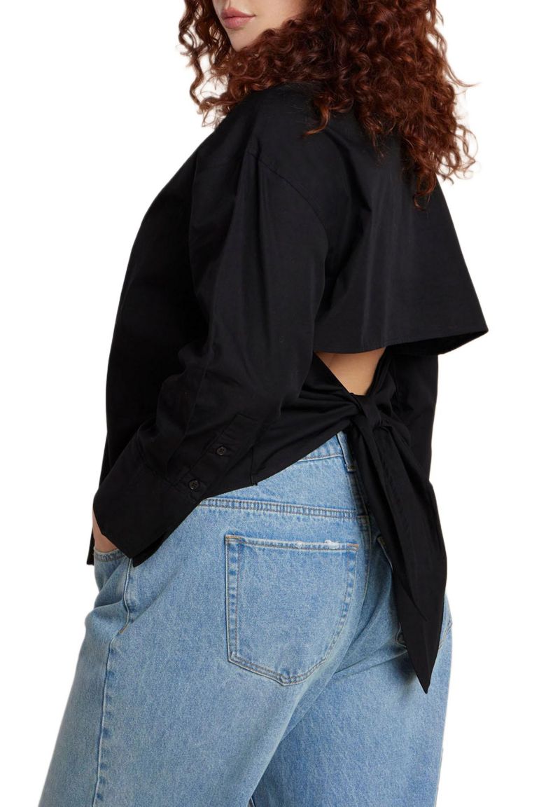 Women's Tie Back Button Up Top