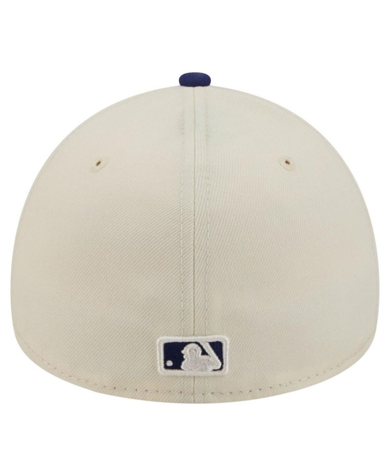 Men's Cream/Royal Los Angeles Dodgers Chrome A-Frame 59FORTY Adjustable Hat