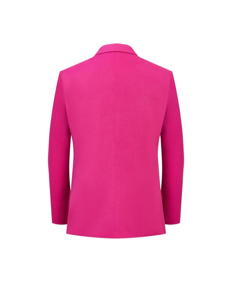 Boys Pink Slim Fit Classic Blazer