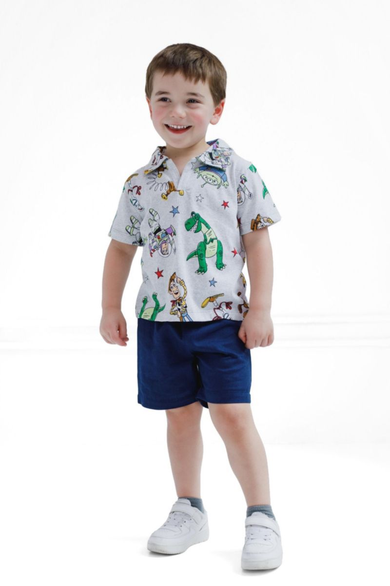 Toddler Boys 2-Piece Polo and Shorts Set