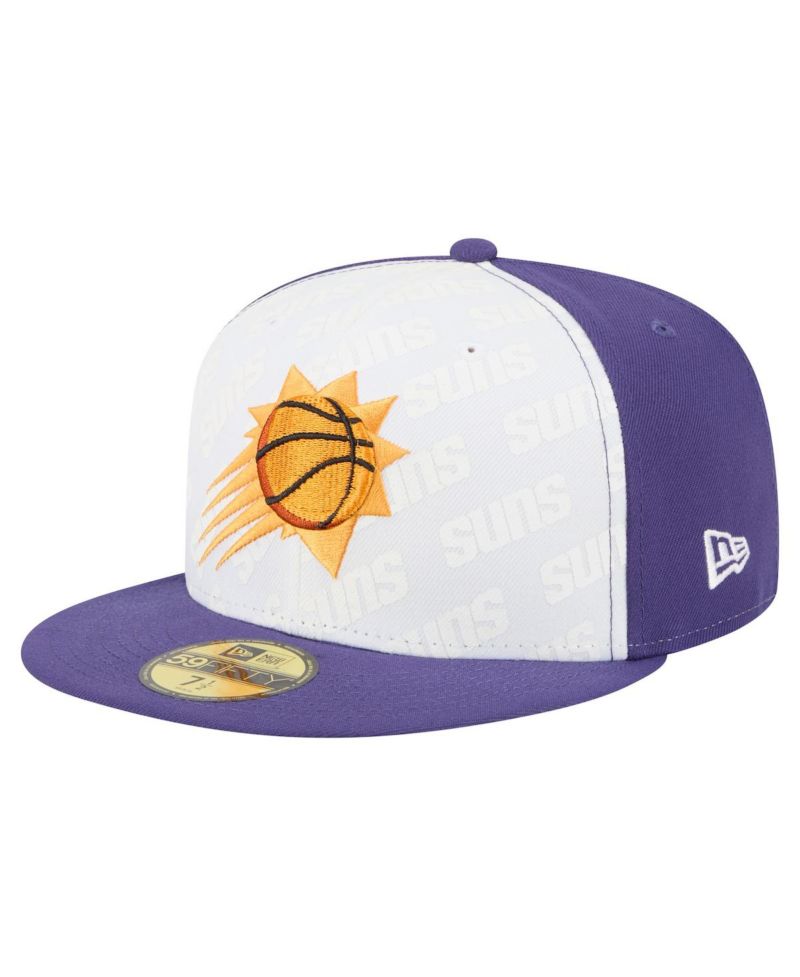 Men's White/Purple Phoenix Suns Repeat 59Fifty Fitted Hat