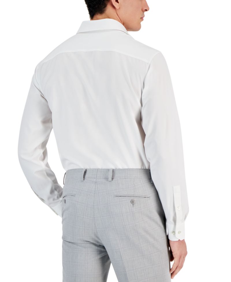 Men's 4-Way Stretch Dress Shirt, Regular & Slim Fit