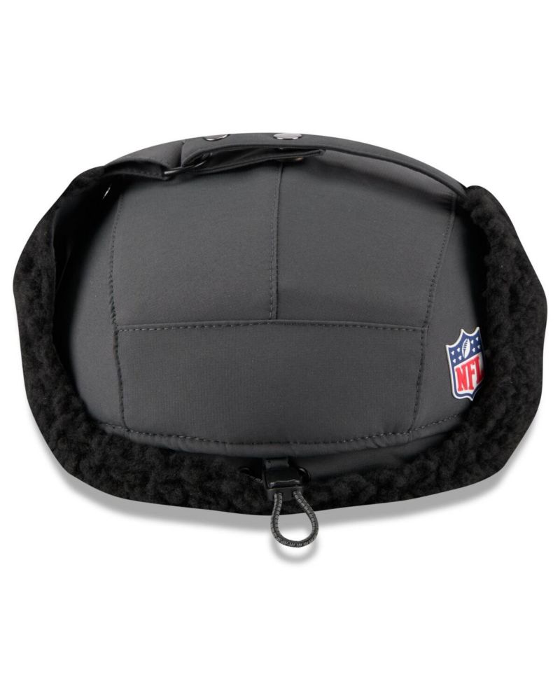 Men's Charcoal Baltimore Ravens 2025 Sideline Cold Weather Runner Dog Ear Adjustable Hat