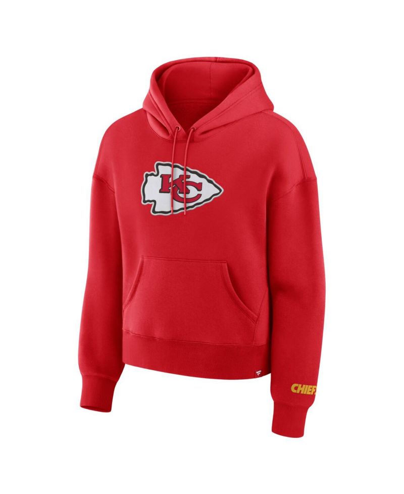 Women's Red Kansas City Chiefs Legacy Fleece Pullover Hoodie